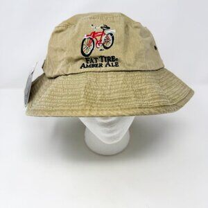 Fat Tire Amber Ale Bucket Hat Large/X-Large New Belgium Beer Logo Breweriana NWT